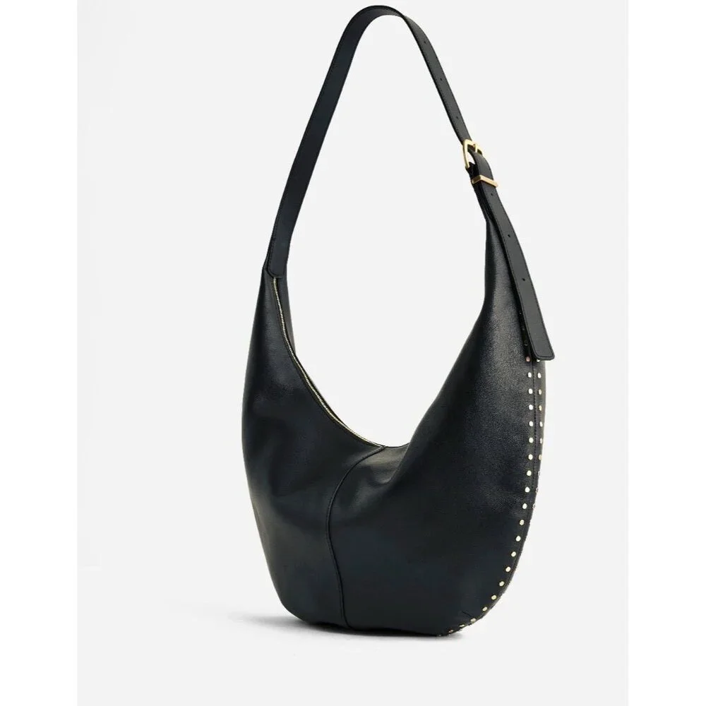 Madewell The Essential Curve Shoulder Bag Leather Casual Adjustable - Picture 2 of 9